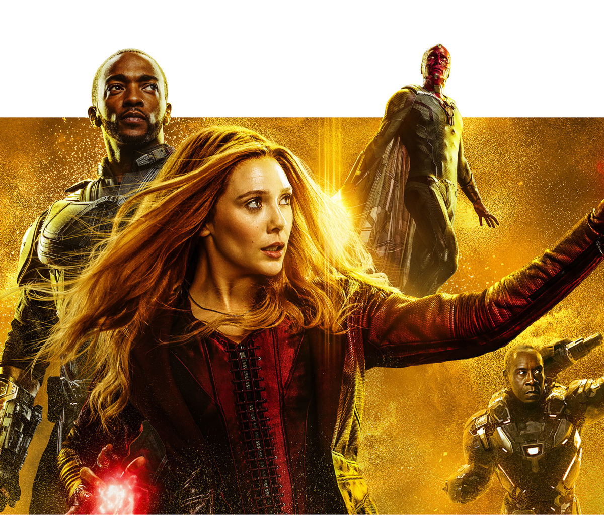 Download mobile wallpaper Avengers, Movie, Vision (Marvel Comics), The Avengers, Scarlet Witch, Falcon (Marvel Comics), War Machine, Avengers: Infinity War for free.