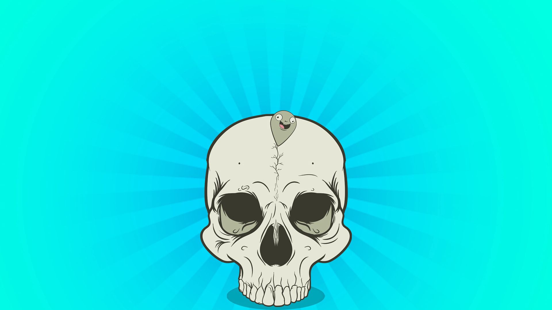 graphics, skull, vector, lines, ball, bead Phone Background