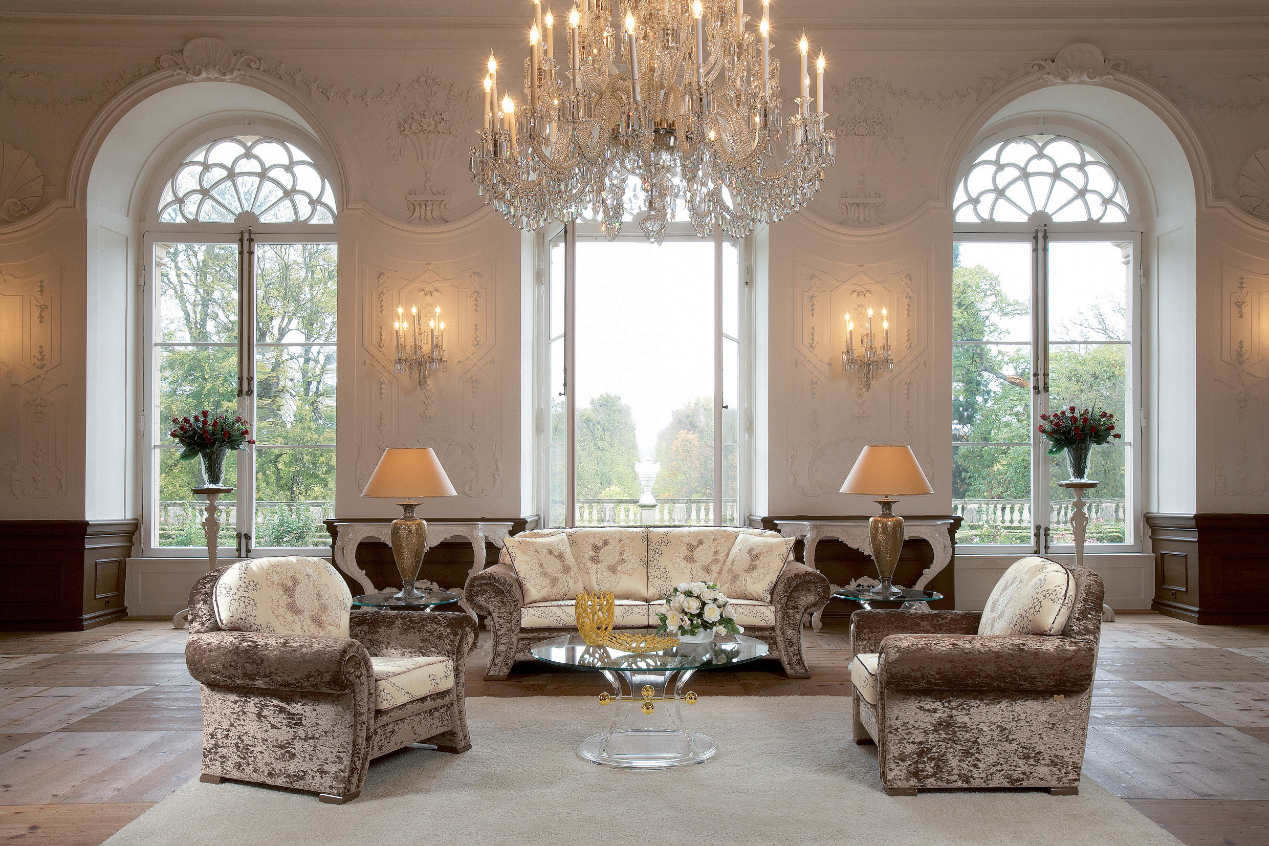 interior, hall, design, vintage, living room, miscellanea, miscellaneous, furniture, chandelier