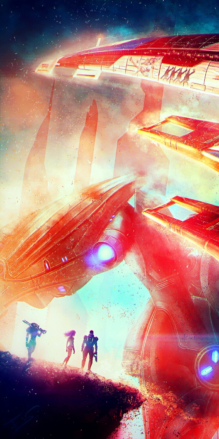 Download mobile wallpaper Mass Effect, Spaceship, Video Game, Normandy Sr 2 for free.