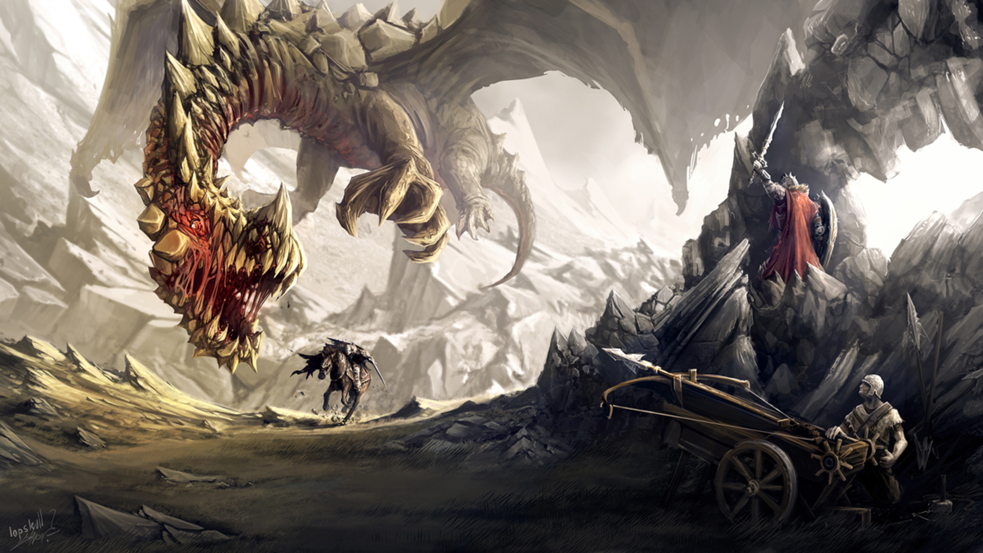 Handy-Wallpaper Fantasie, Drachen kostenlos herunterladen.