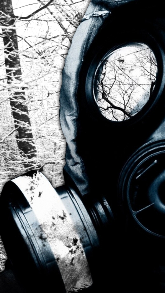 Download mobile wallpaper Dark, Gas Mask for free.