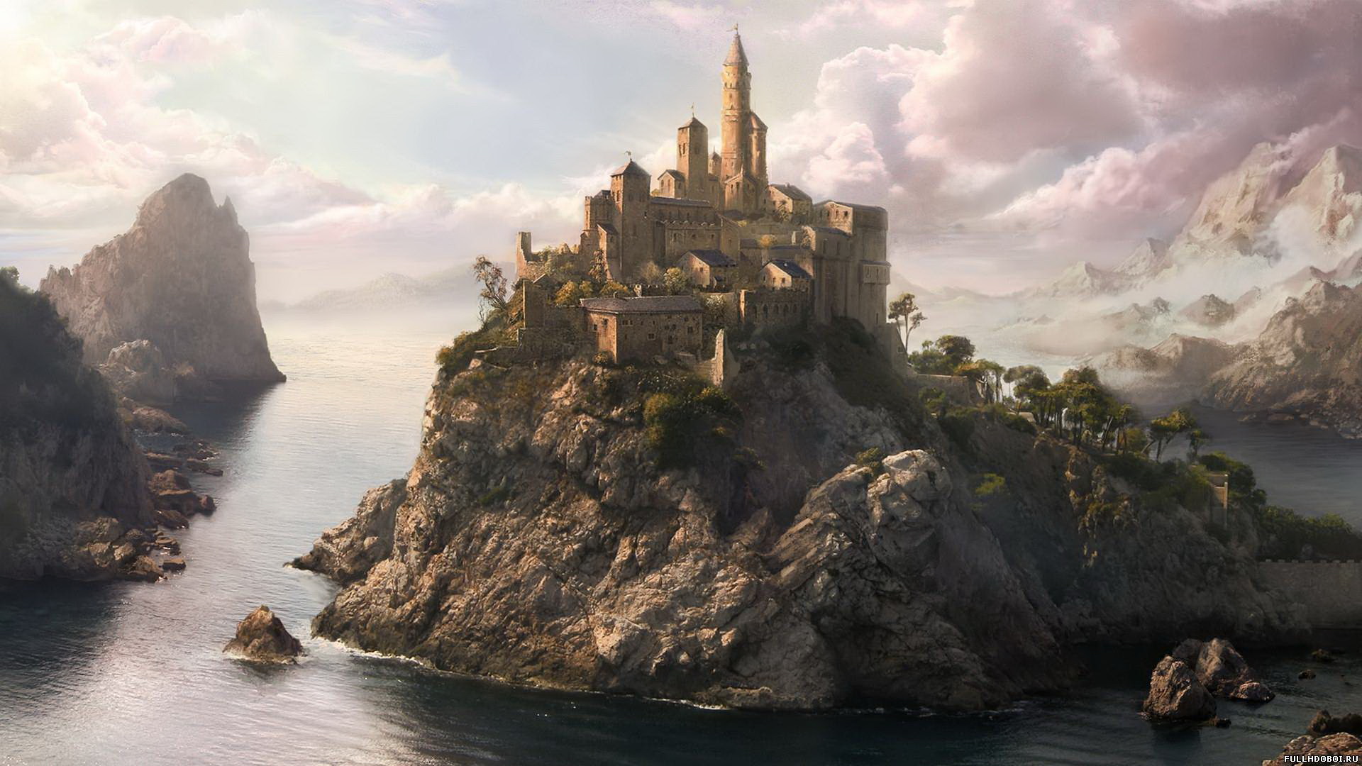 Laden Sie das Fantasie, Schlösser, Schloss-Bild kostenlos auf Ihren PC-Desktop herunter