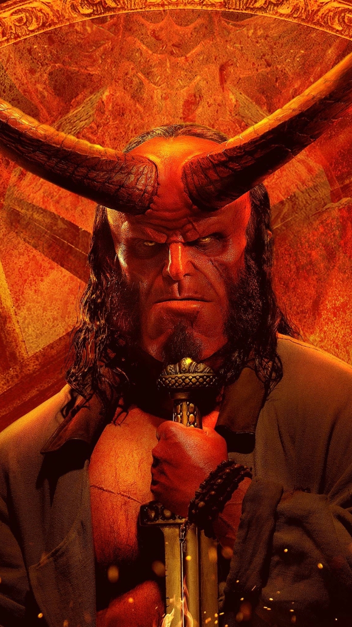 Download mobile wallpaper Movie, David Harbour, Hellboy (2019) for free.