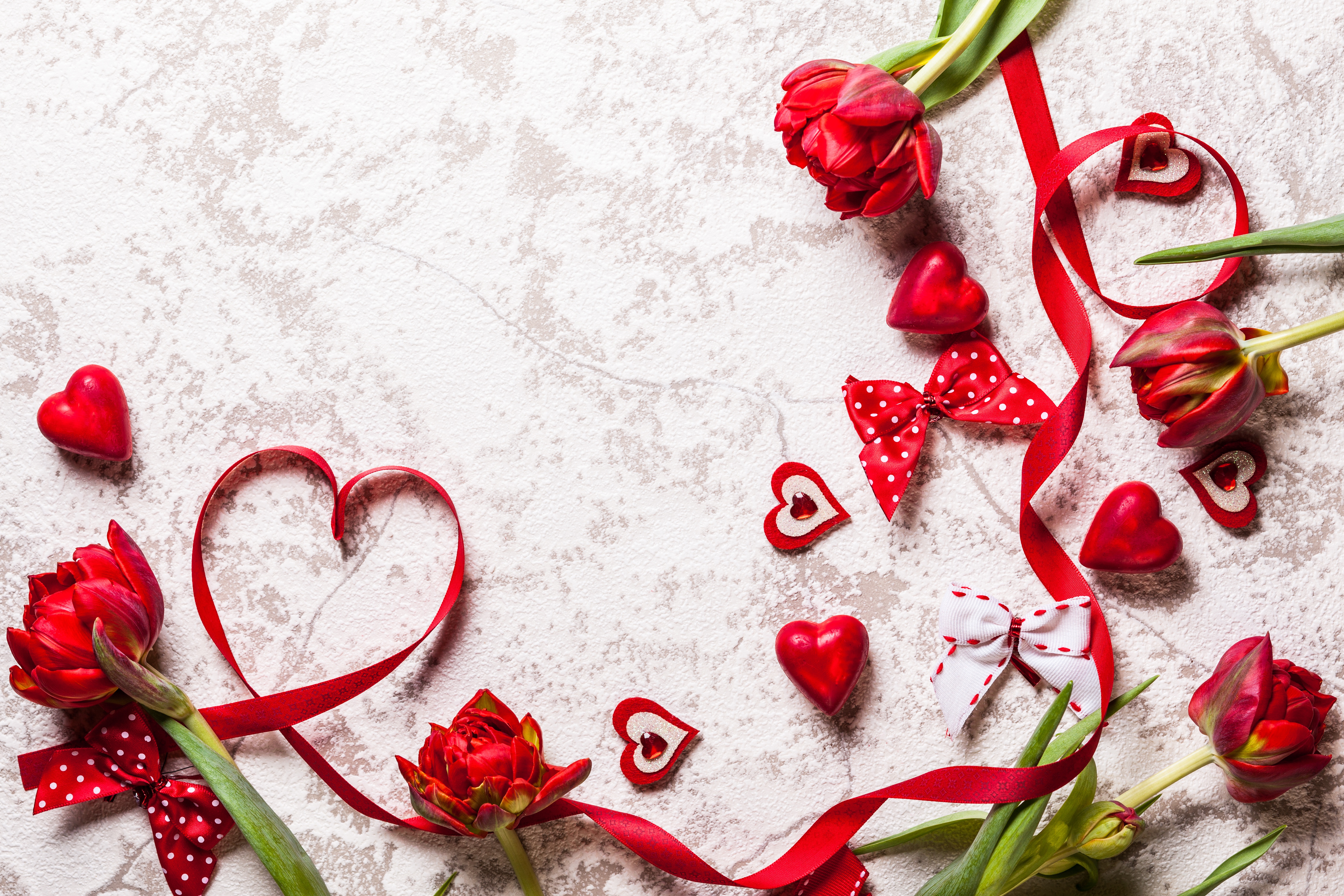 Скачать обои бесплатно Любовь, Цветок, Тюльпан, День Святого Валентина, Праздничные, Красный Цветок картинка на рабочий стол ПК