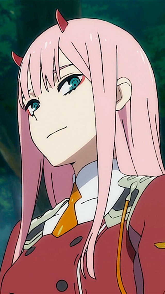 Handy-Wallpaper Hörner, Pinkes Haar, Animes, Darling In The Franxx, Zero Two (Liebling Im Franxx) kostenlos herunterladen.