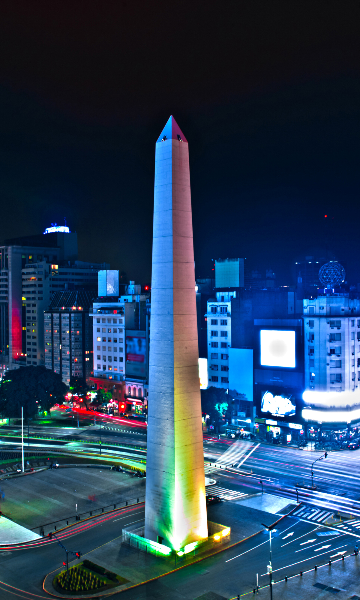 1180918 descargar fondo de pantalla obelisco, hecho por el hombre, buenos aires, lapso de tiempo, argentina, edificio, noche, ciudades: protectores de pantalla e imágenes gratis