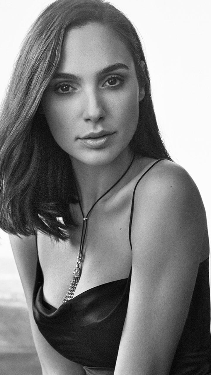 Descarga gratuita de fondo de pantalla para móvil de Blanco Y Negro, Blanco Negro, Celebridades, Actriz, Gal Gadot, Israelí.