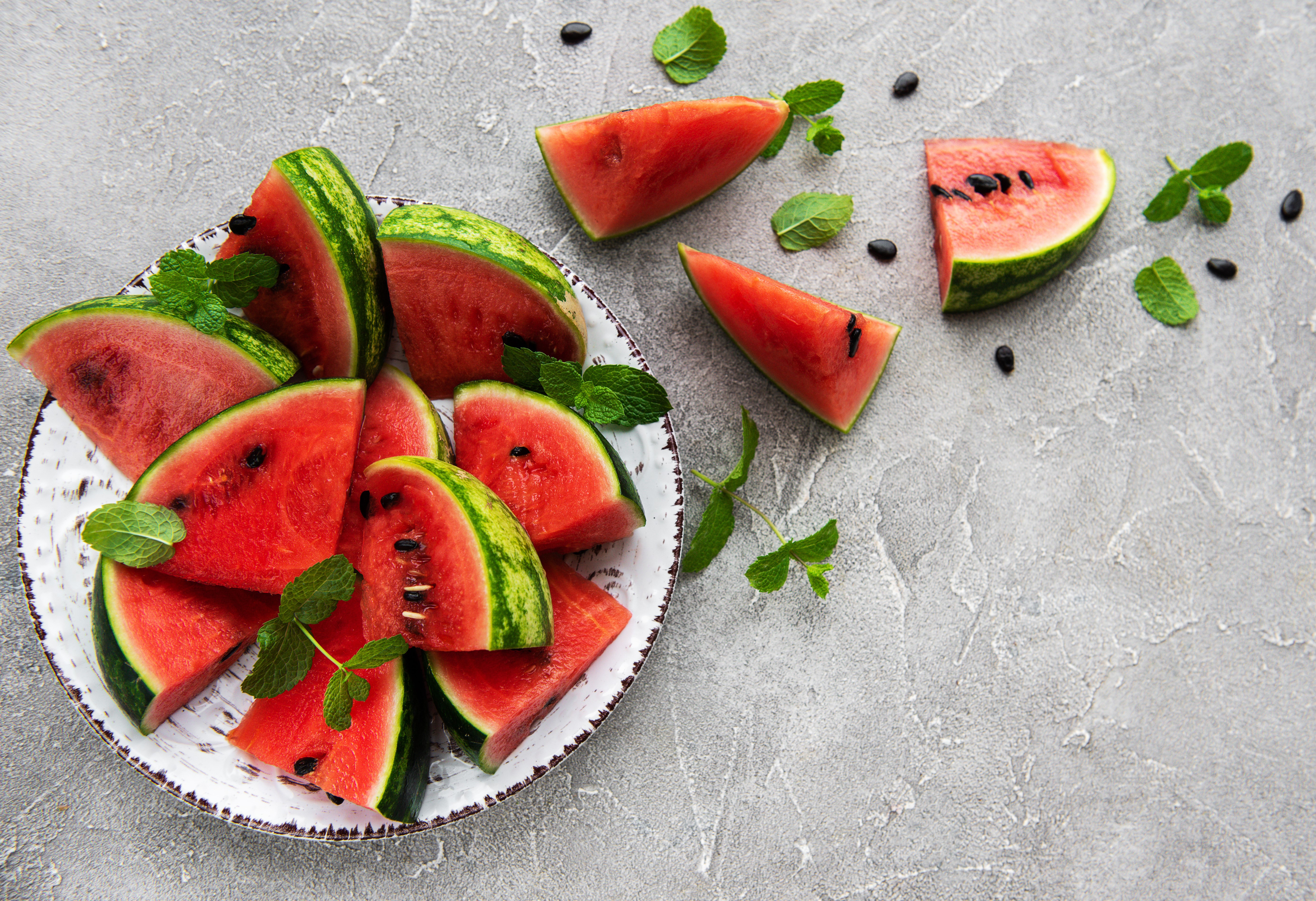 Laden Sie das Frucht, Wassermelone, Nahrungsmittel, Stillleben, Früchte-Bild kostenlos auf Ihren PC-Desktop herunter