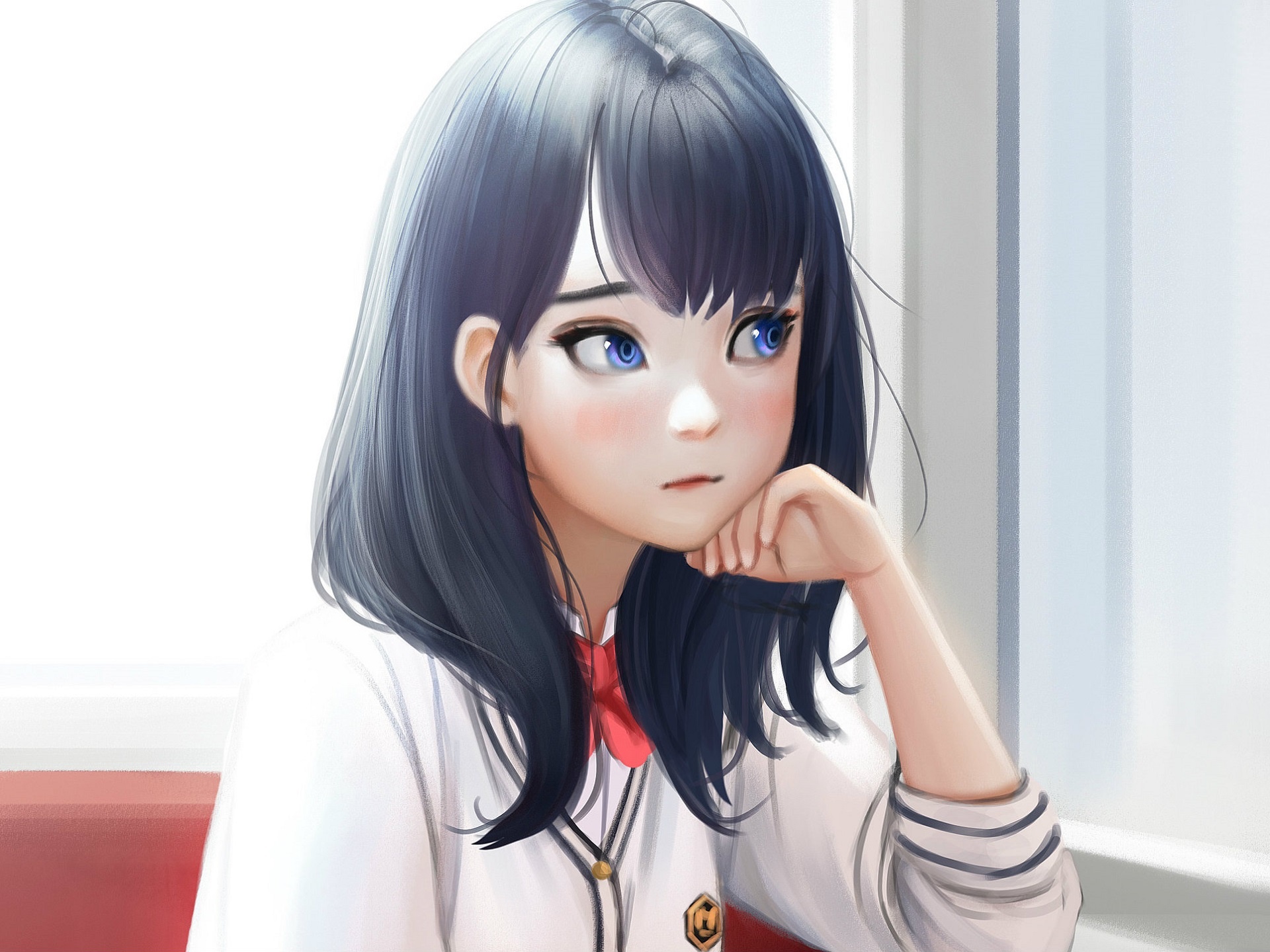 Free download wallpaper Anime, Schoolgirl, Rikka Takarada, Ssss Gridman on your PC desktop