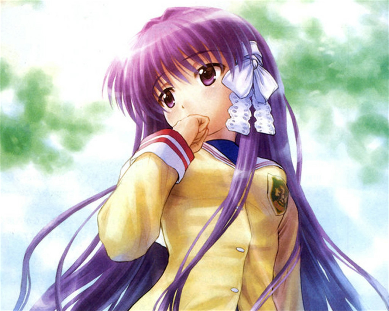 Handy-Wallpaper Animes, Kyou Fujibayashi, Clannad kostenlos herunterladen.