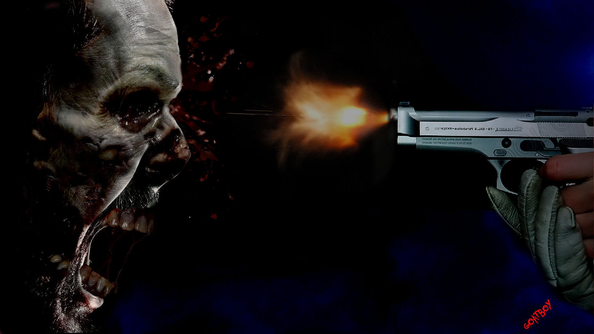 Free download wallpaper Dark, Zombie on your PC desktop