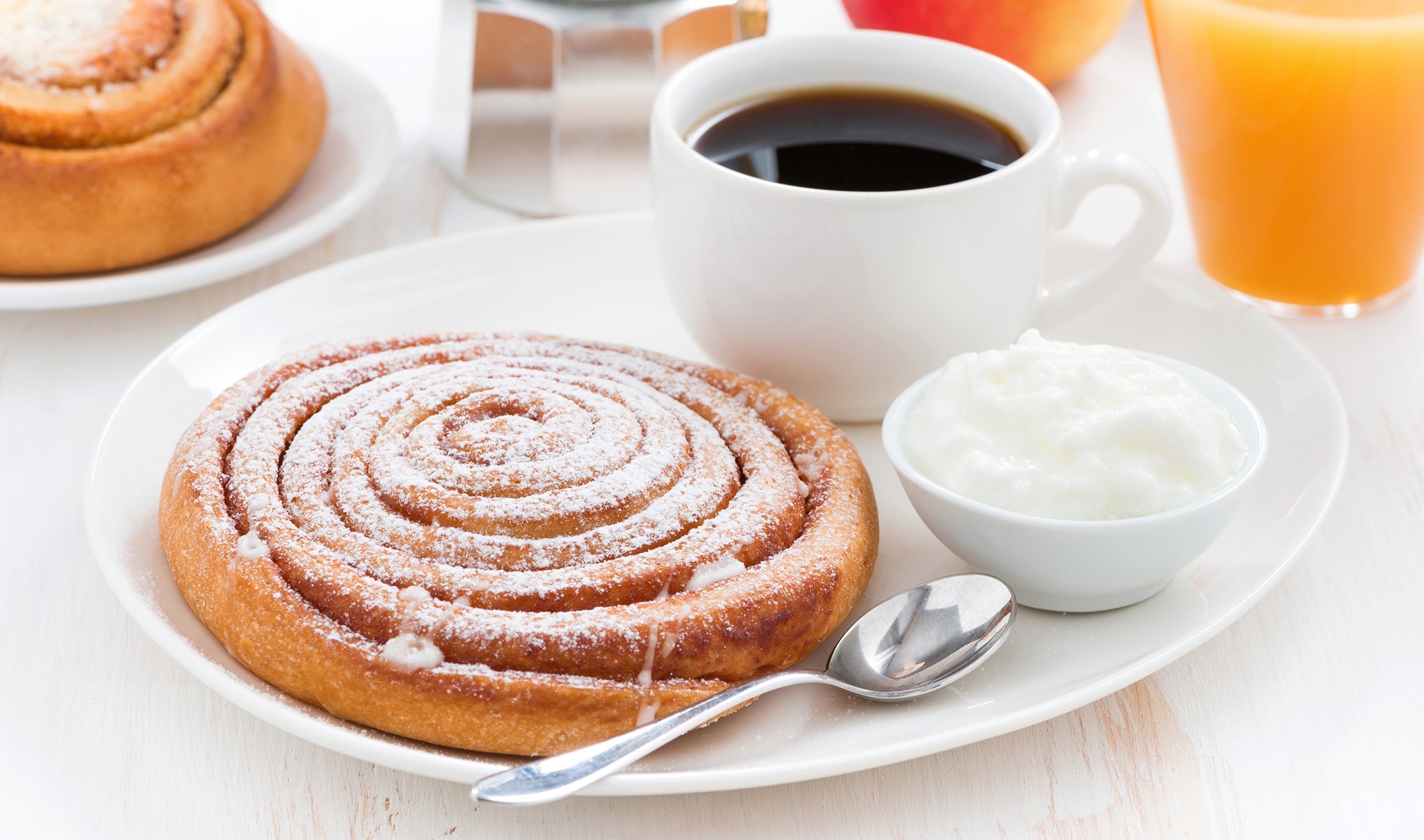 Download mobile wallpaper Food, Coffee, Still Life, Cup, Breakfast, Viennoiserie for free.