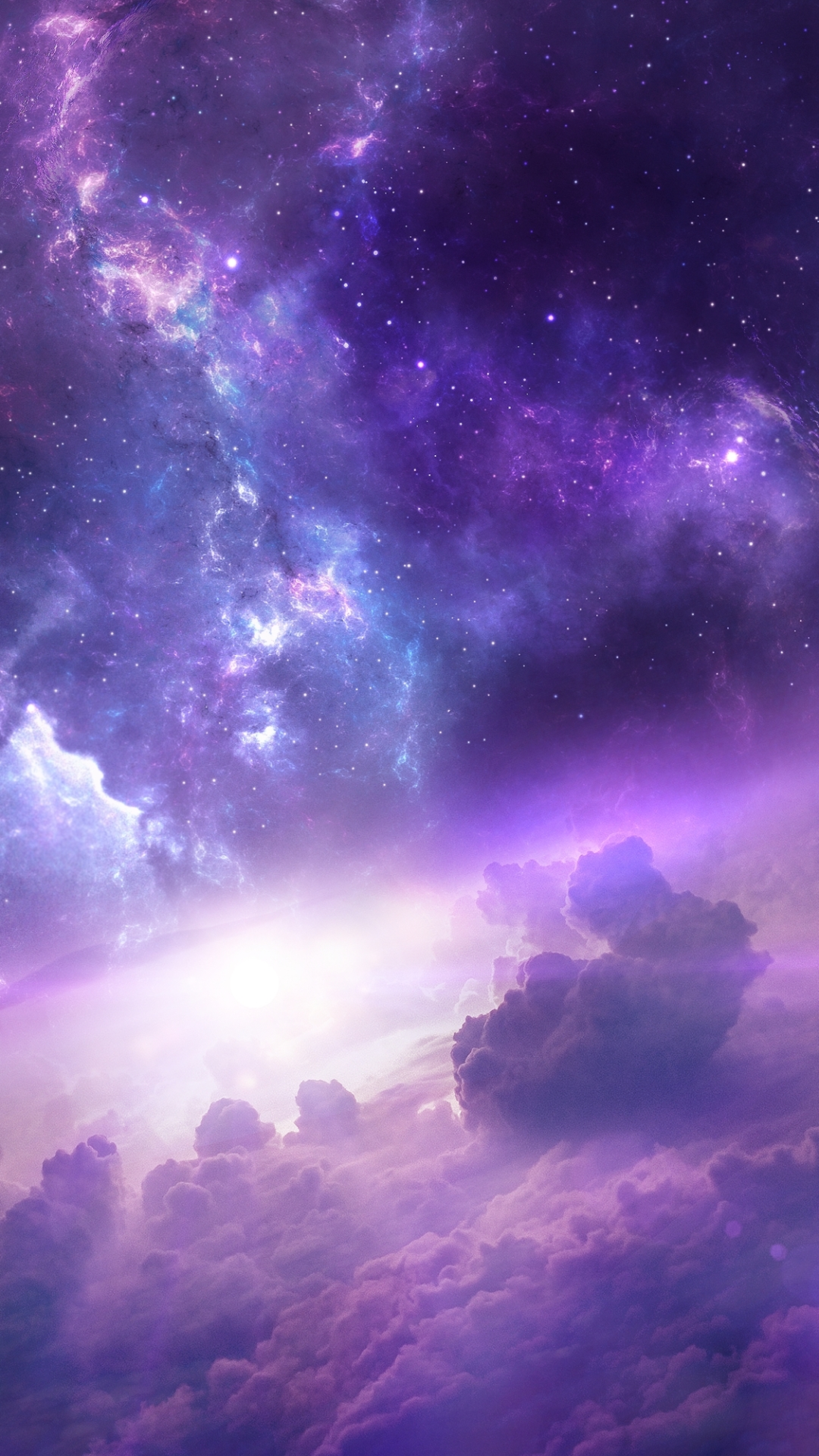 Descarga gratuita de fondo de pantalla para móvil de Violeta, Nebulosa, Espacio, Púrpura, Planeta, Ciencia Ficción.