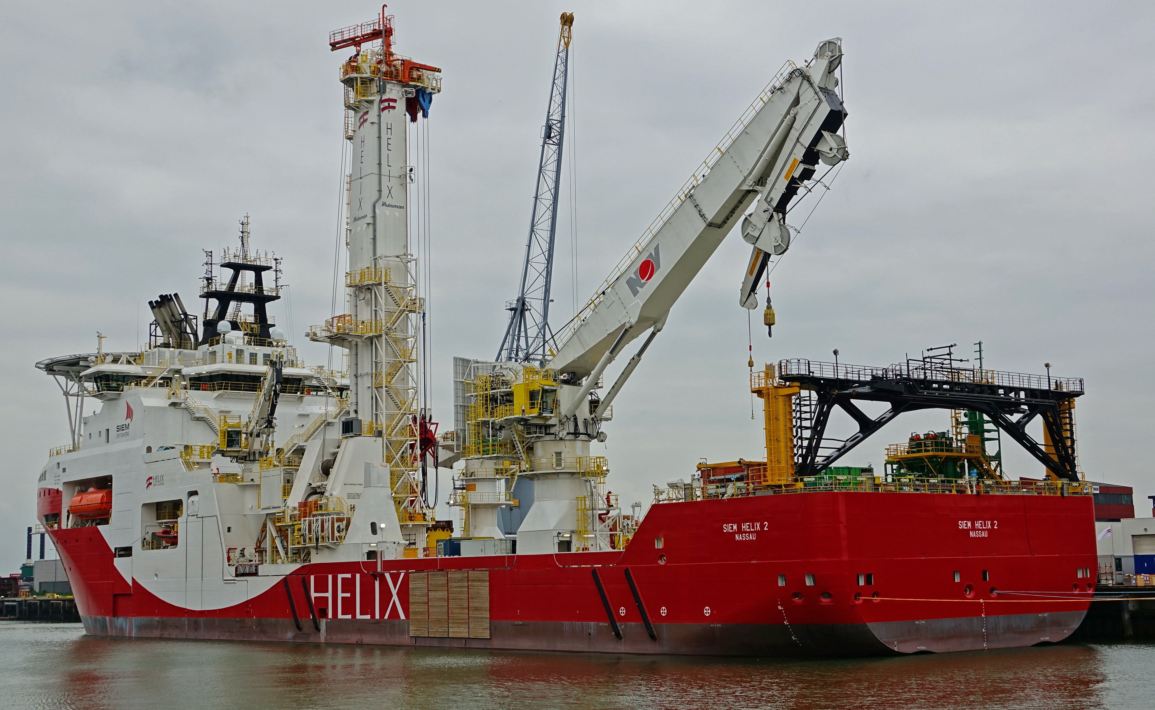 Download mobile wallpaper Ship, Vehicles, Offshore Support Vessel, Siem Helix 2 for free.