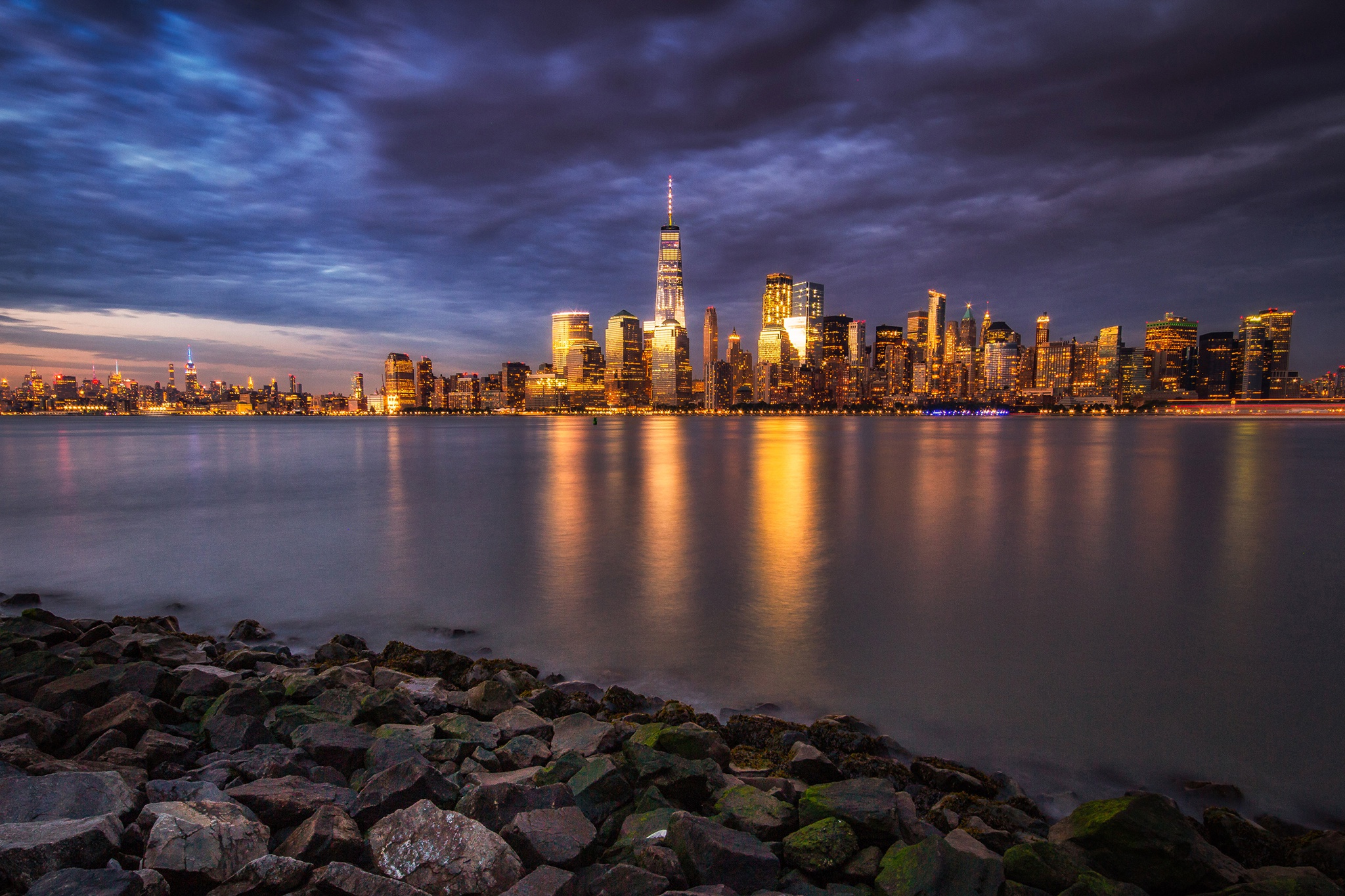 Free download wallpaper Cities, Night, Usa, Skyscraper, Building, New York, Man Made on your PC desktop