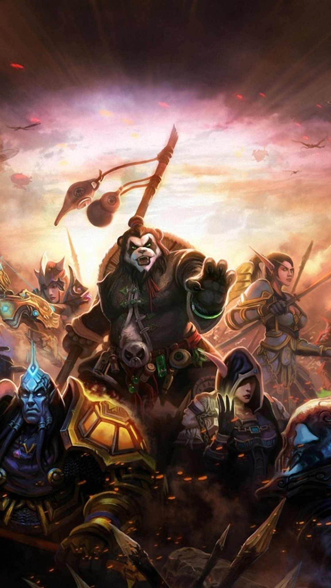 Handy-Wallpaper Computerspiele, World Of Warcraft, World Of Warcraft: Mists Of Pandaria kostenlos herunterladen.