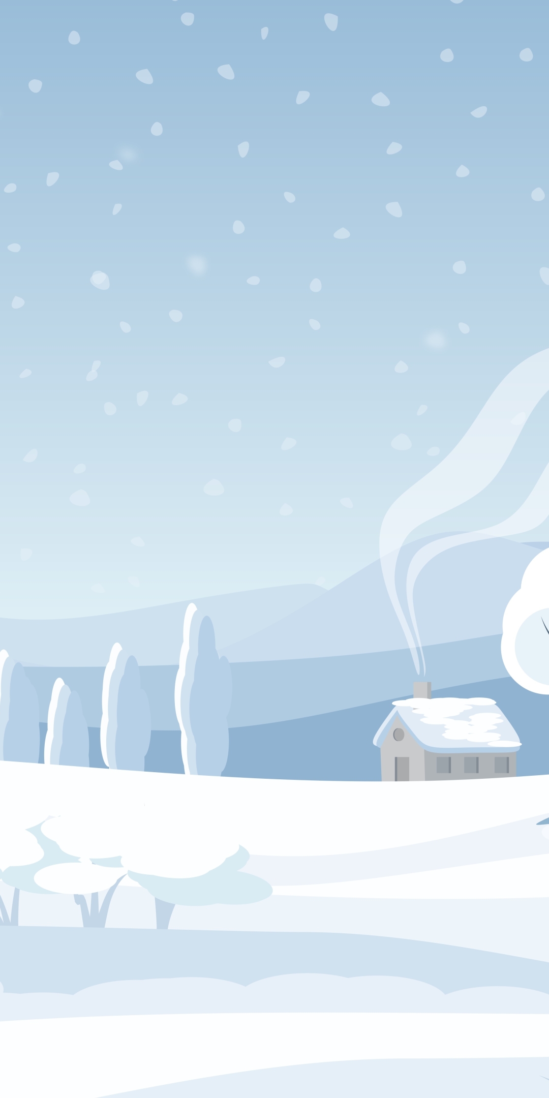 Скачати мобільні шпалери Пейзаж, Зима, Сніг, Художній безкоштовно.