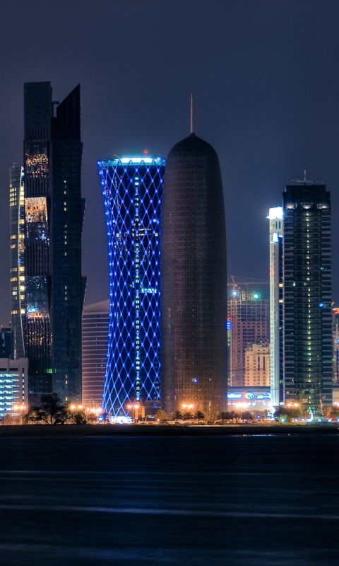 Скачать картинку Города, Доха, Сделано Человеком в телефон бесплатно.