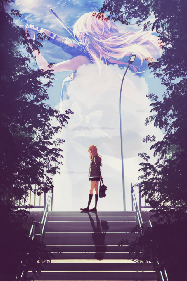 Download mobile wallpaper Anime, Kaori Miyazono, Your Lie In April for free.