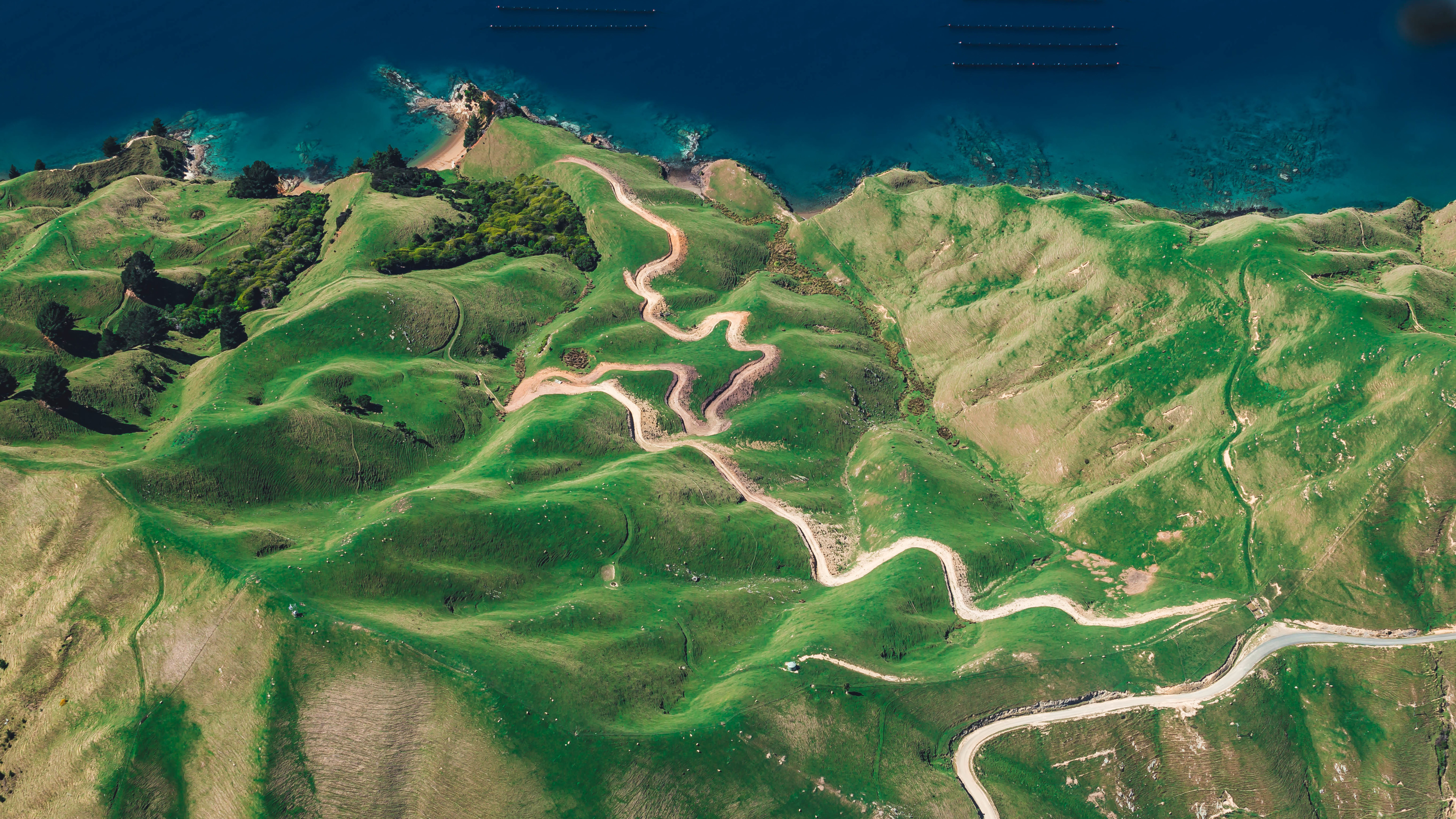 無料モバイル壁紙海岸線, 小島, 写真撮影, 空中, ダーヴィル島をダウンロードします。