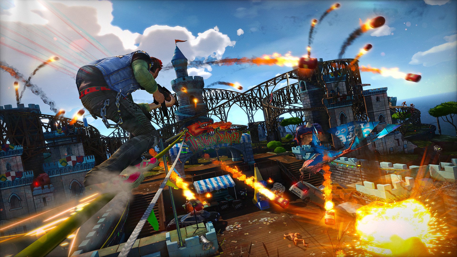 video game, sunset overdrive