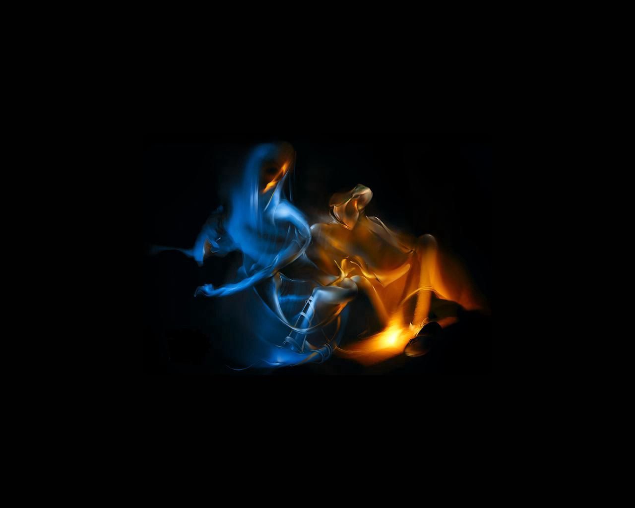 Download mobile wallpaper Clot, Compound, Abstract, Fire for free.