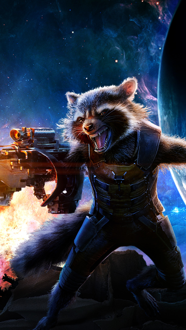 Handy-Wallpaper Filme, Raketen Waschbär, Guardians Of The Galaxy kostenlos herunterladen.