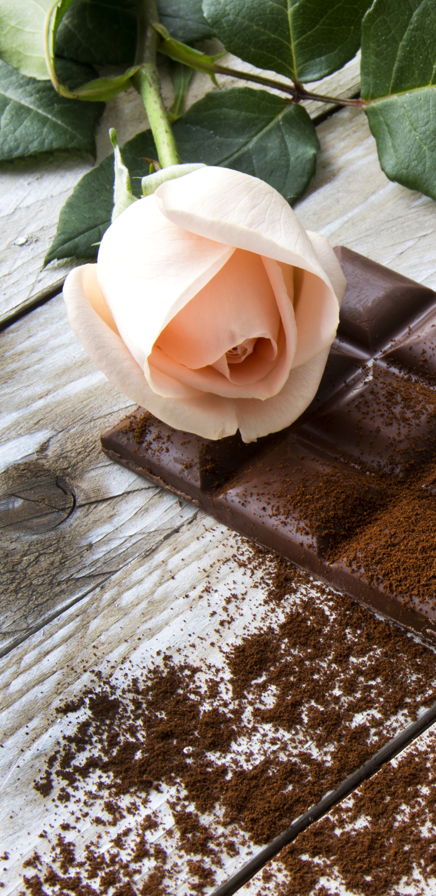 Download mobile wallpaper Food, Chocolate, Flower, Tulip, Pink Flower for free.