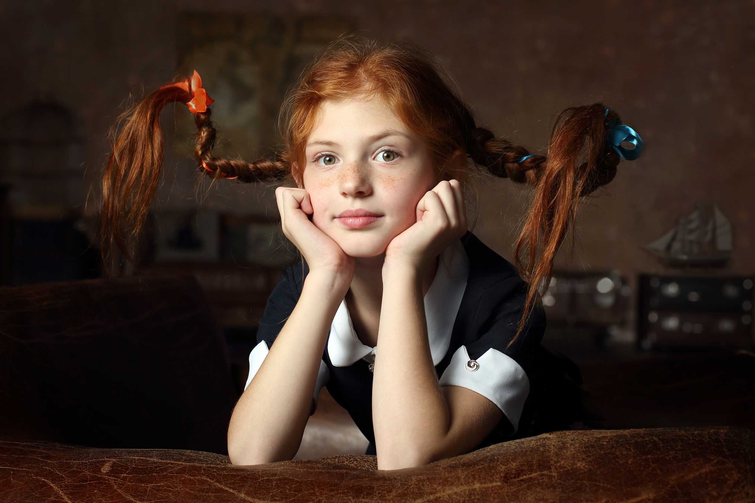 Free download wallpaper Redhead, Child, Photography, Braid, Freckles, Little Girl on your PC desktop