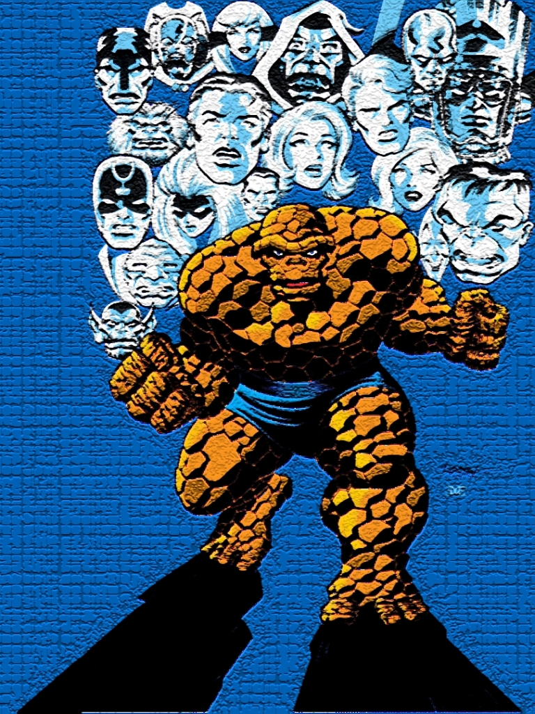 Handy-Wallpaper Comics, Ding (Marvel Comics), Fantastic Four kostenlos herunterladen.
