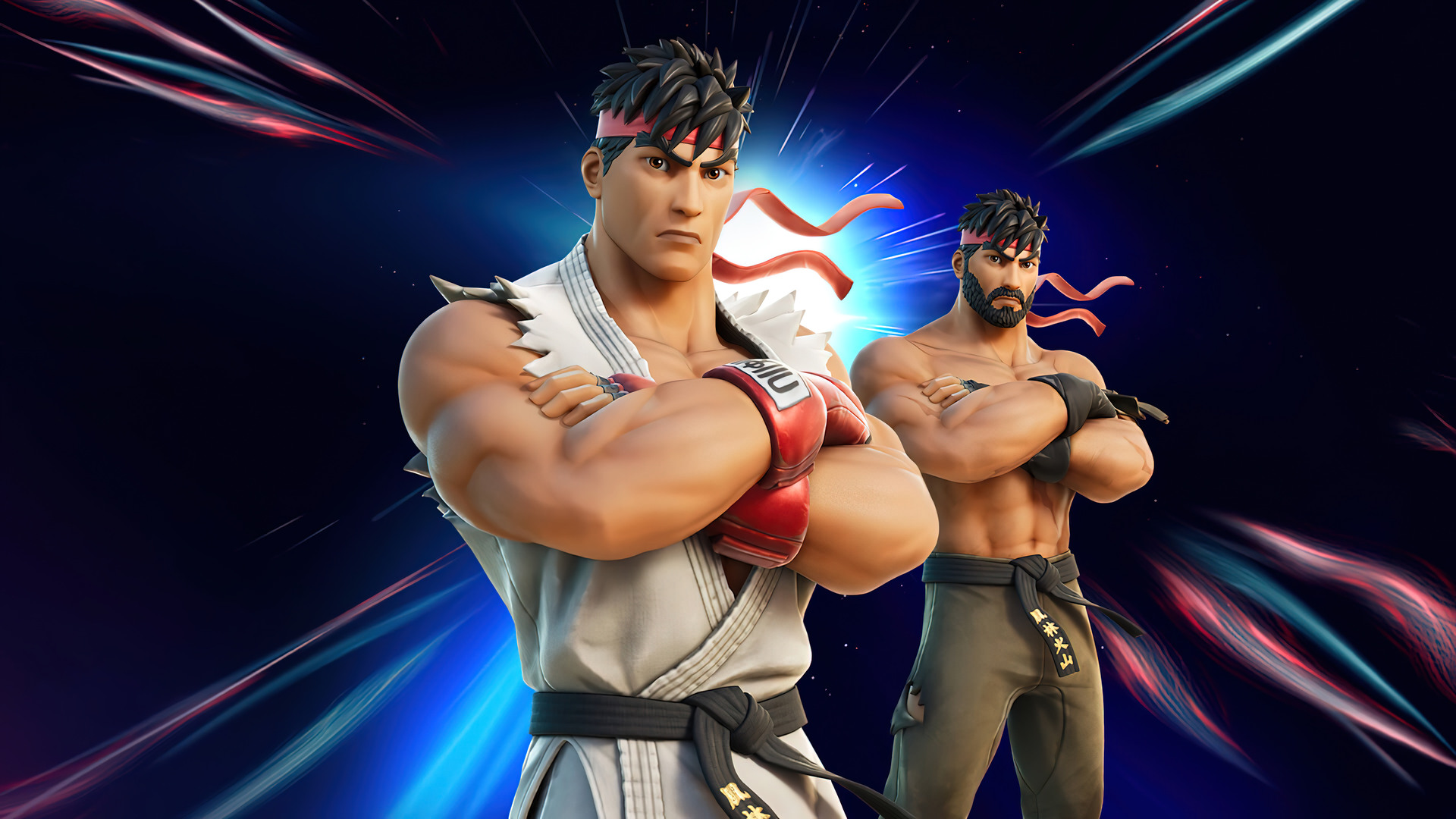 Laden Sie das Computerspiele, Straßenkämpfer, Ryu (Straßenkämpfer), Fortnite-Bild kostenlos auf Ihren PC-Desktop herunter
