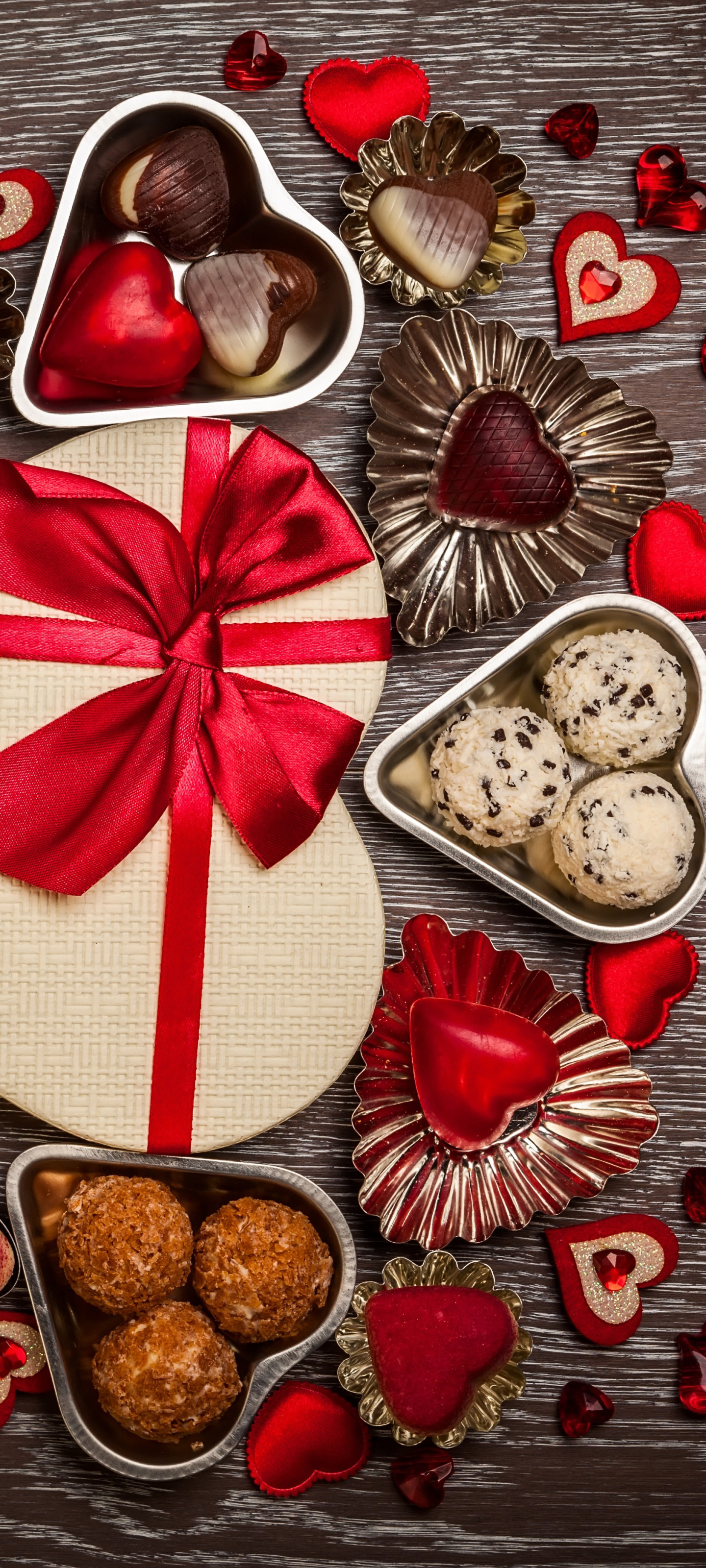 Download mobile wallpaper Valentine's Day, Chocolate, Love, Holiday, Heart, Candy for free.