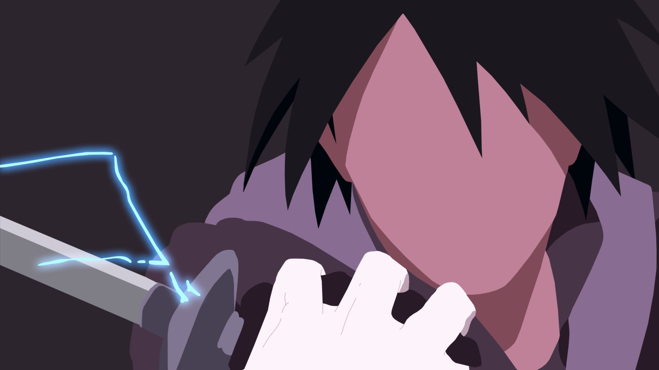 Handy-Wallpaper Naruto, Minimalistisch, Animes, Sasuke Uchiha, Boruto kostenlos herunterladen.