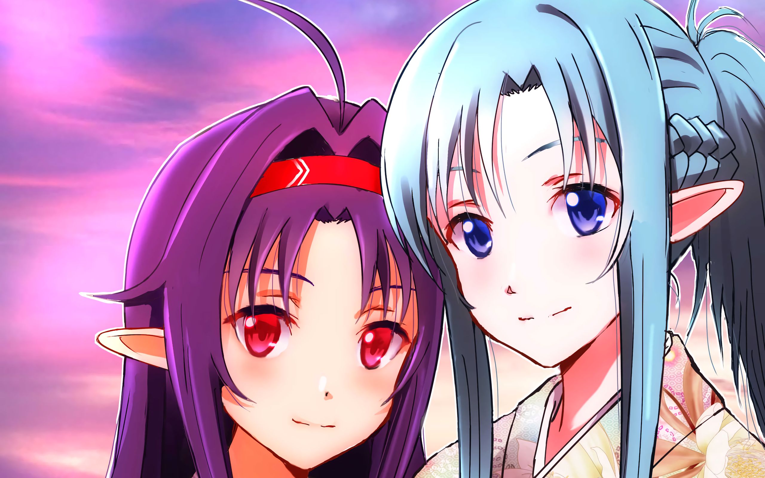 Free download wallpaper Anime, Sword Art Online, Asuna Yuuki, Sword Art Online Ii, Yuuki Konno on your PC desktop