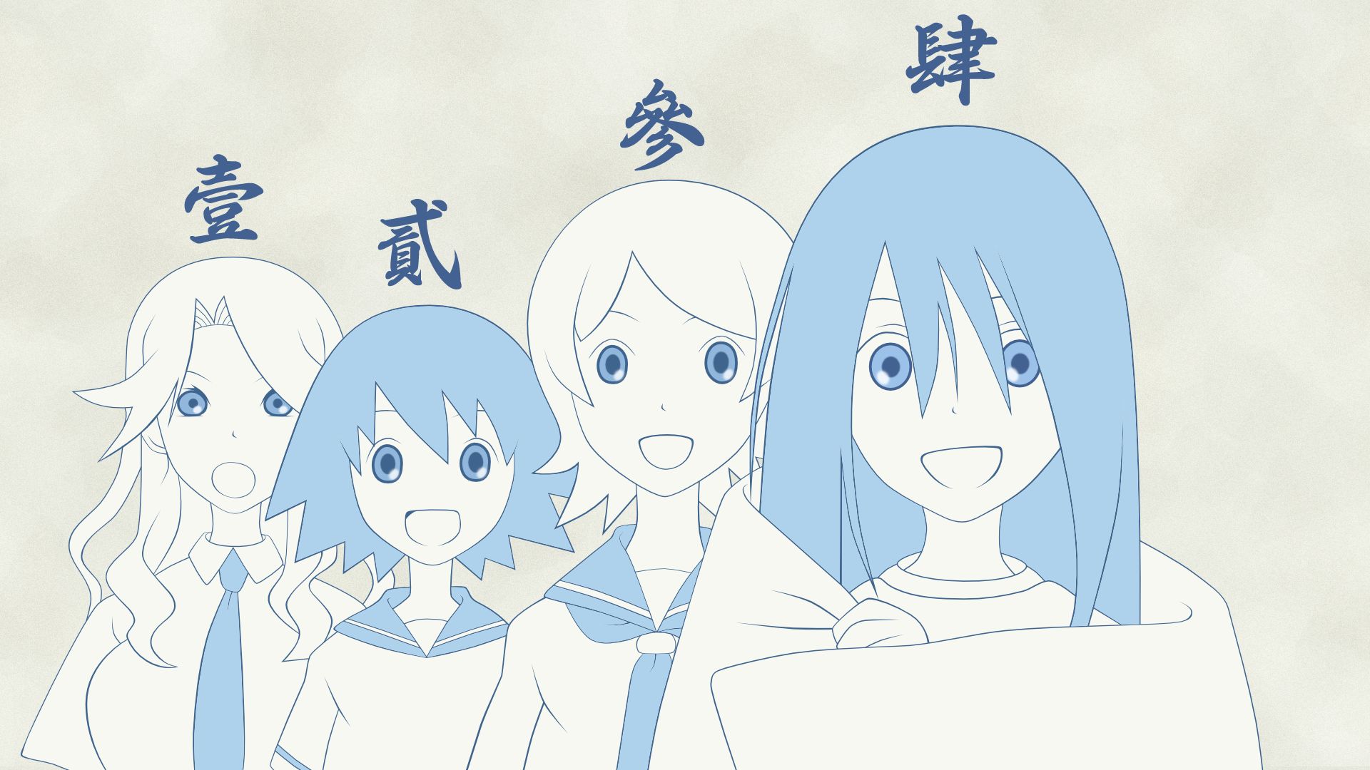 871012 Hintergrundbild herunterladen animes, sayonara zetsubō sensei, kaere kimura, kiri komori, nami hitou, tarou sekiutsu - Bildschirmschoner und Bilder kostenlos