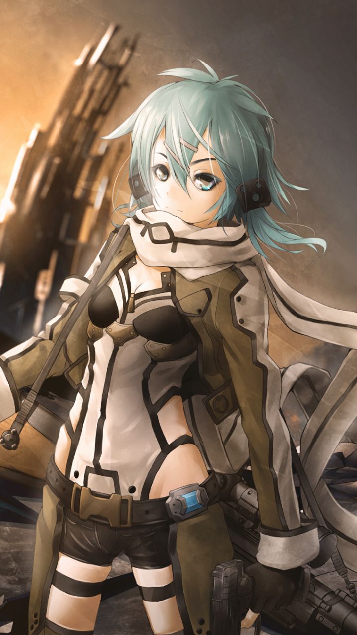 Download mobile wallpaper Anime, Sword Art Online, Kirito (Sword Art Online), Sword Art Online Ii, Sinon (Sword Art Online) for free.