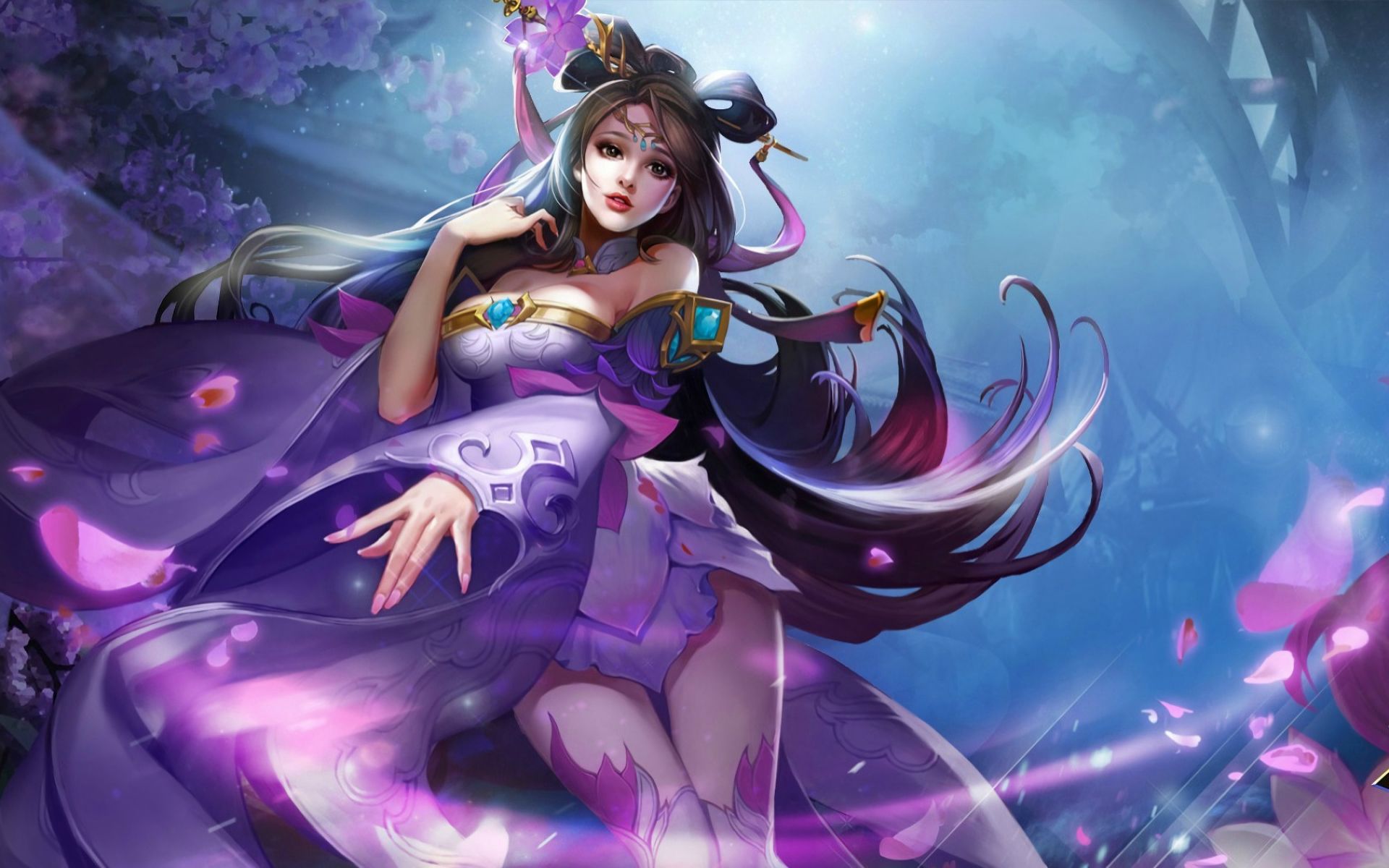 Baixe gratuitamente a imagem Fantasia, Roxo, Mulher na área de trabalho do seu PC