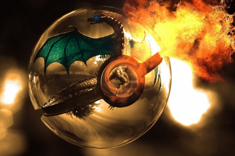 Download mobile wallpaper Anime, Flame, Dragon, Pokémon, Pokeball, Charizard (Pokémon) for free.
