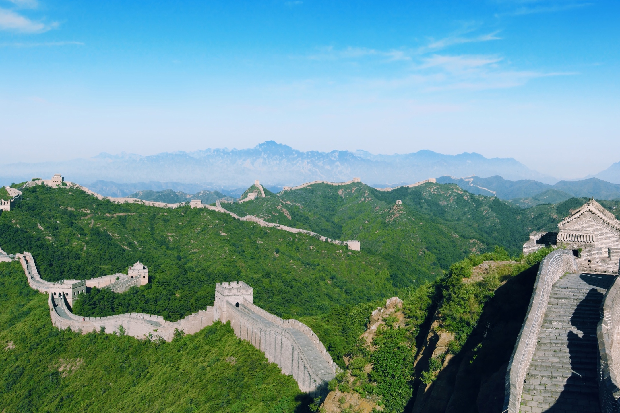 Скачать обои бесплатно Памятники, Великая Китайская Стена, Китай, Сделано Человеком, Кита́й картинка на рабочий стол ПК