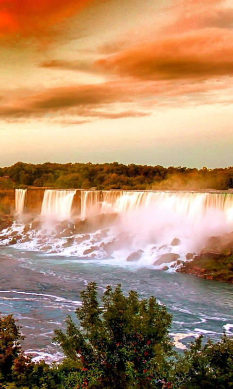 Handy-Wallpaper Wasserfälle, Kanada, Wasserfall, Erde, Niagarafälle, Erde/natur kostenlos herunterladen.
