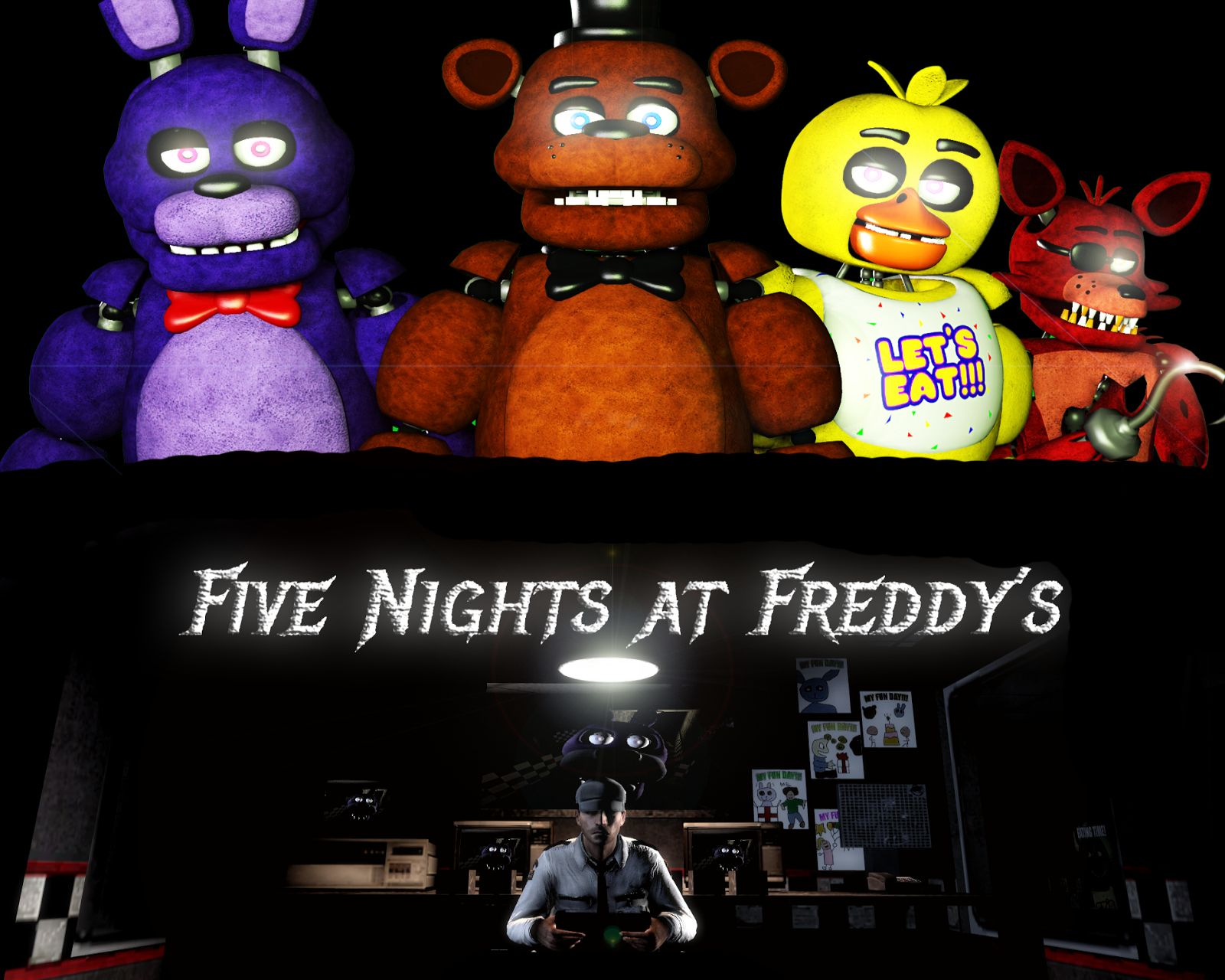 Téléchargez gratuitement l'image Jeux Vidéo, Cinq Nuits Chez Freddy, Five Nights At Freddy's sur le bureau de votre PC