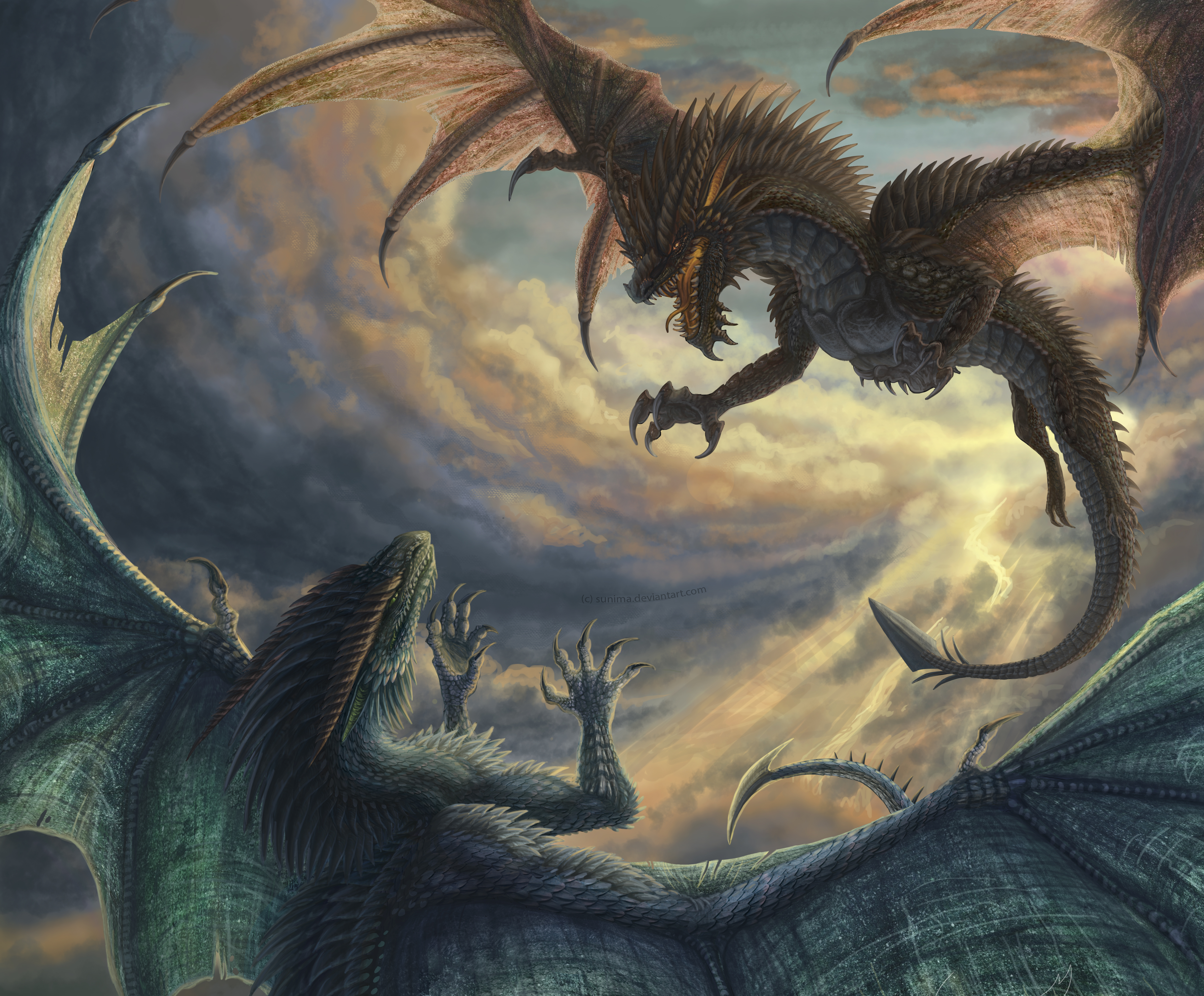 Free download wallpaper Fantasy, Dragon on your PC desktop