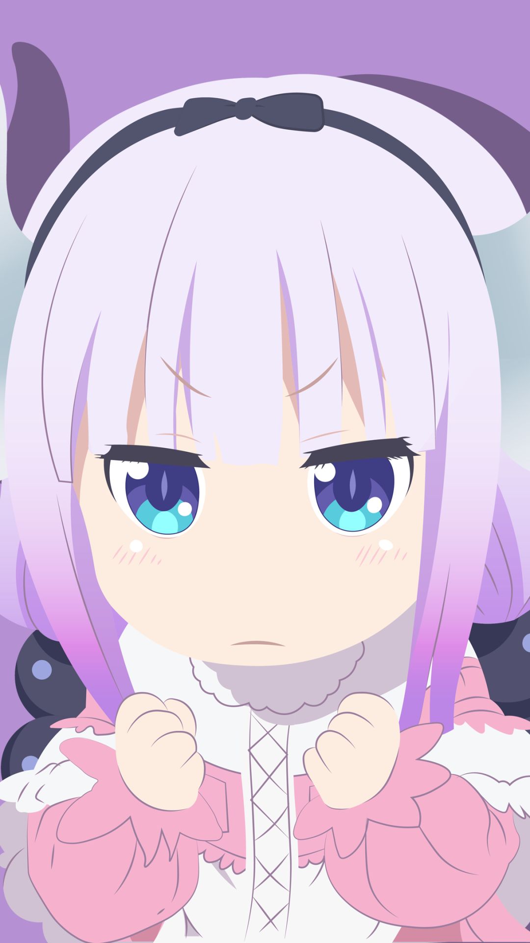 Download mobile wallpaper Anime, Minimalist, Miss Kobayashi's Dragon Maid, Kanna Kamui for free.