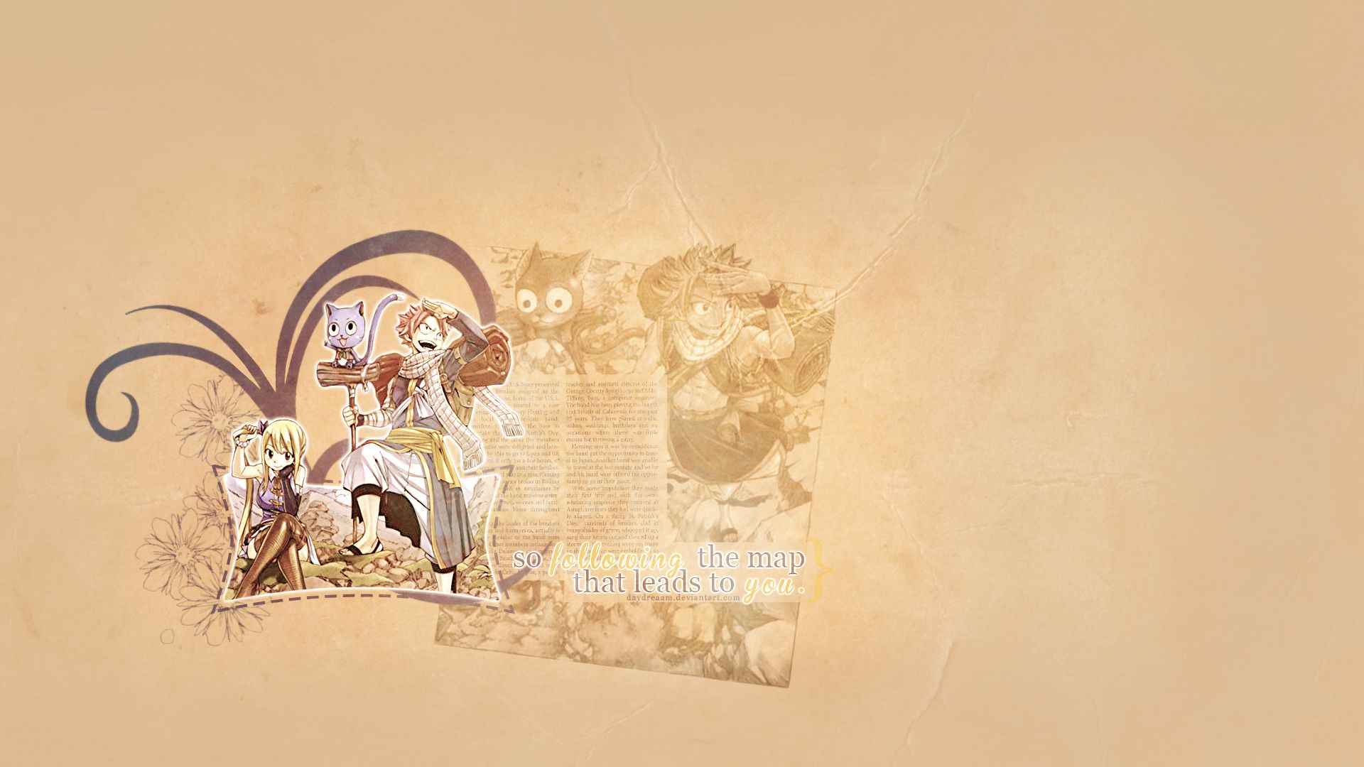 Téléchargez des papiers peints mobile Animé, Fairy Tail: Fearī Teiru, Lucy Heartfilia, Natsu Dragneel, Heureux (Fairy Tail) gratuitement.