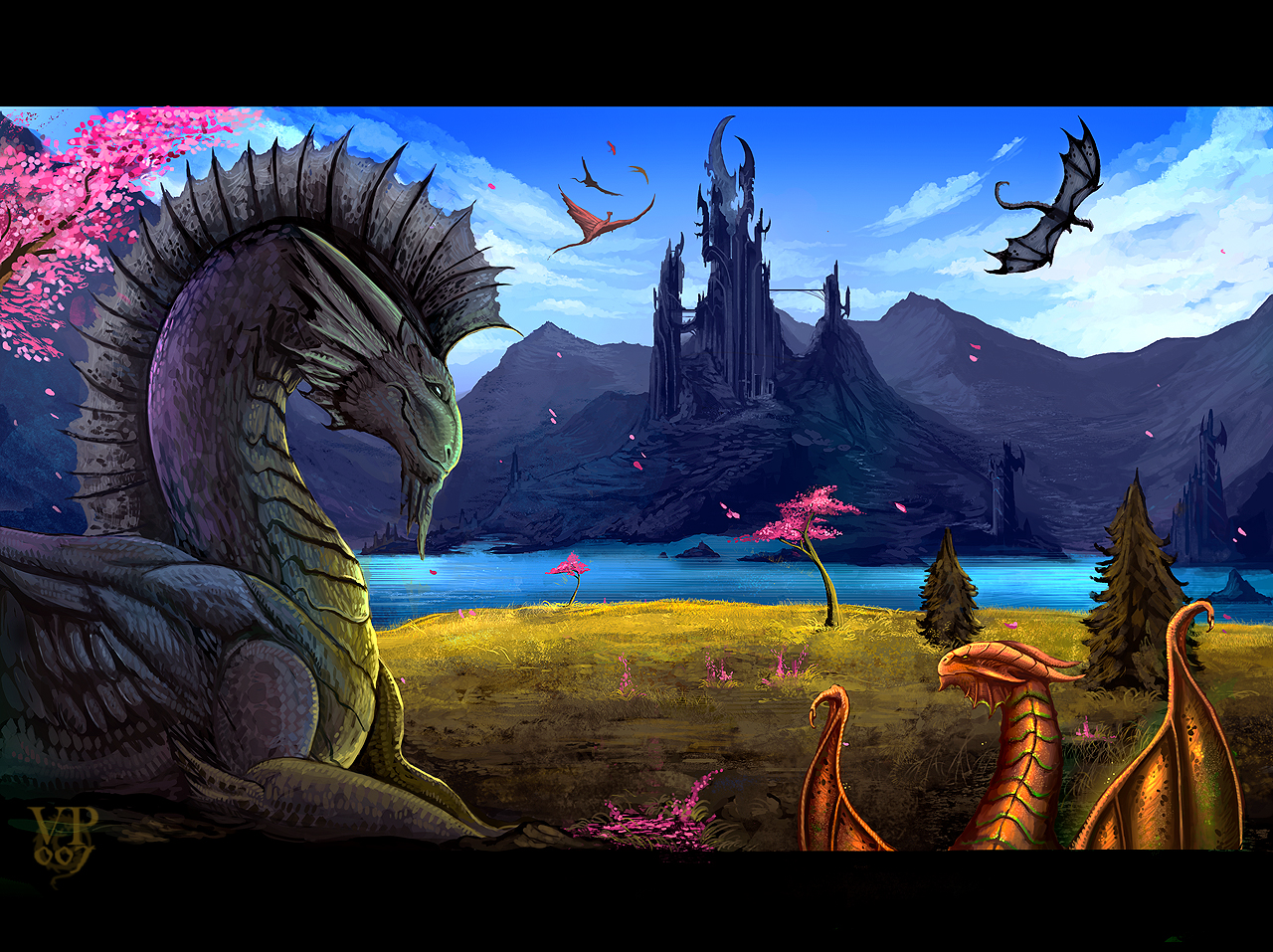 Handy-Wallpaper Fantasie, Drachen kostenlos herunterladen.