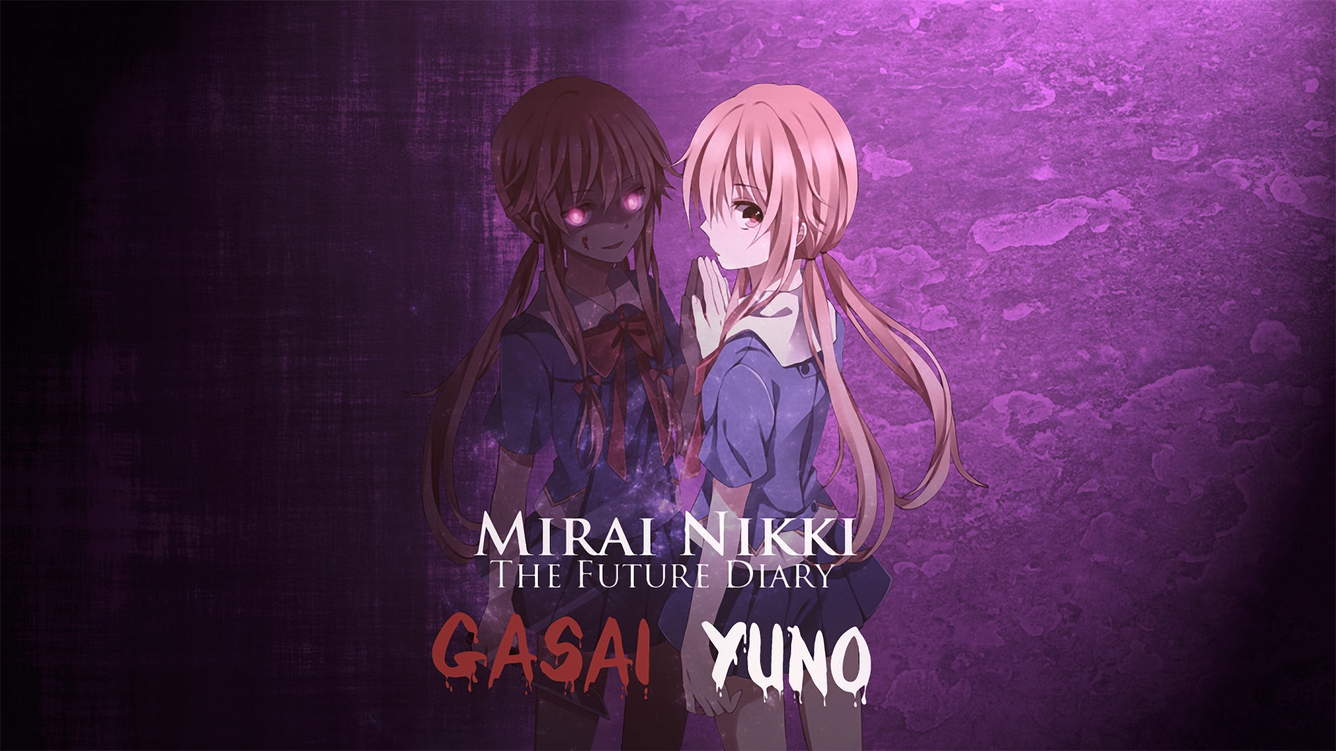 Free download wallpaper Anime, Yuno Gasai, Mirai Nikki on your PC desktop