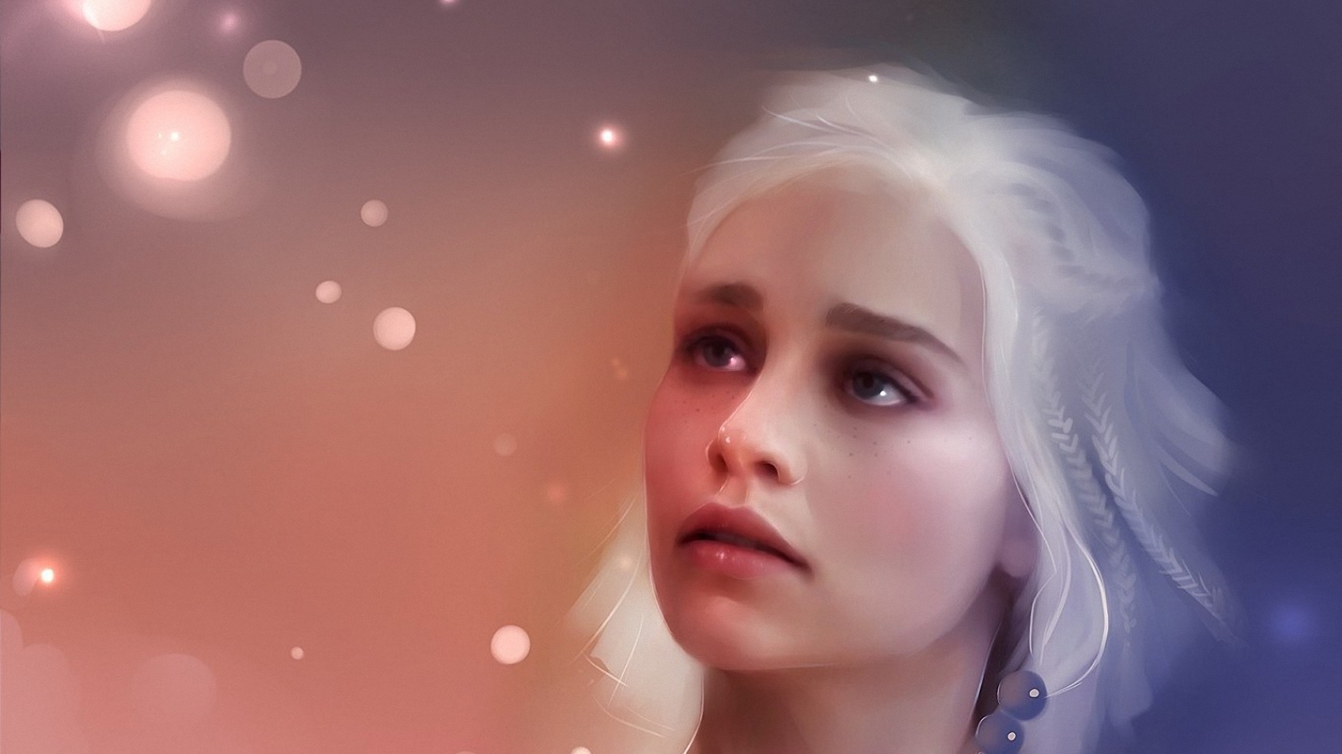 Handy-Wallpaper Gesicht, Fernsehserien, Weißes Haar, Game Of Thrones: Das Lied Von Eis Und Feuer, Daenerys Targaryen kostenlos herunterladen.