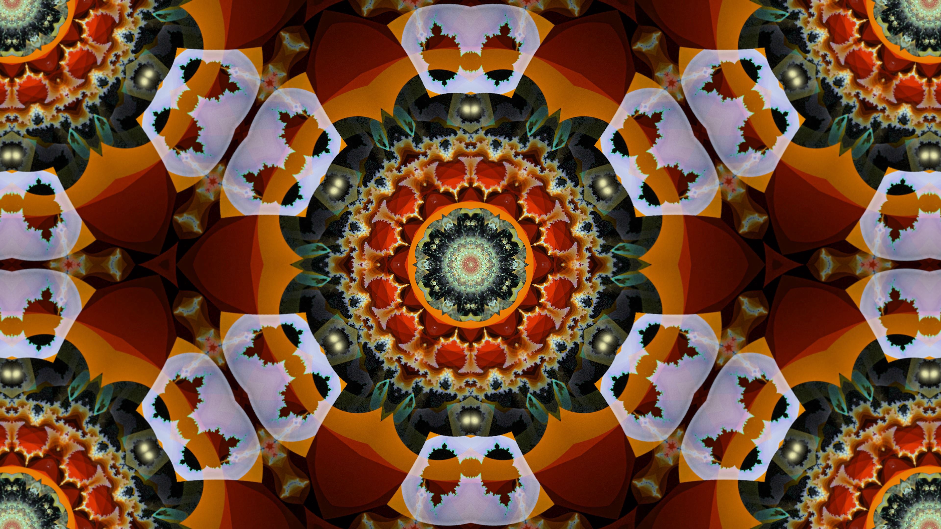 round, abstract, form, fractal, forms, kaleidoscope
