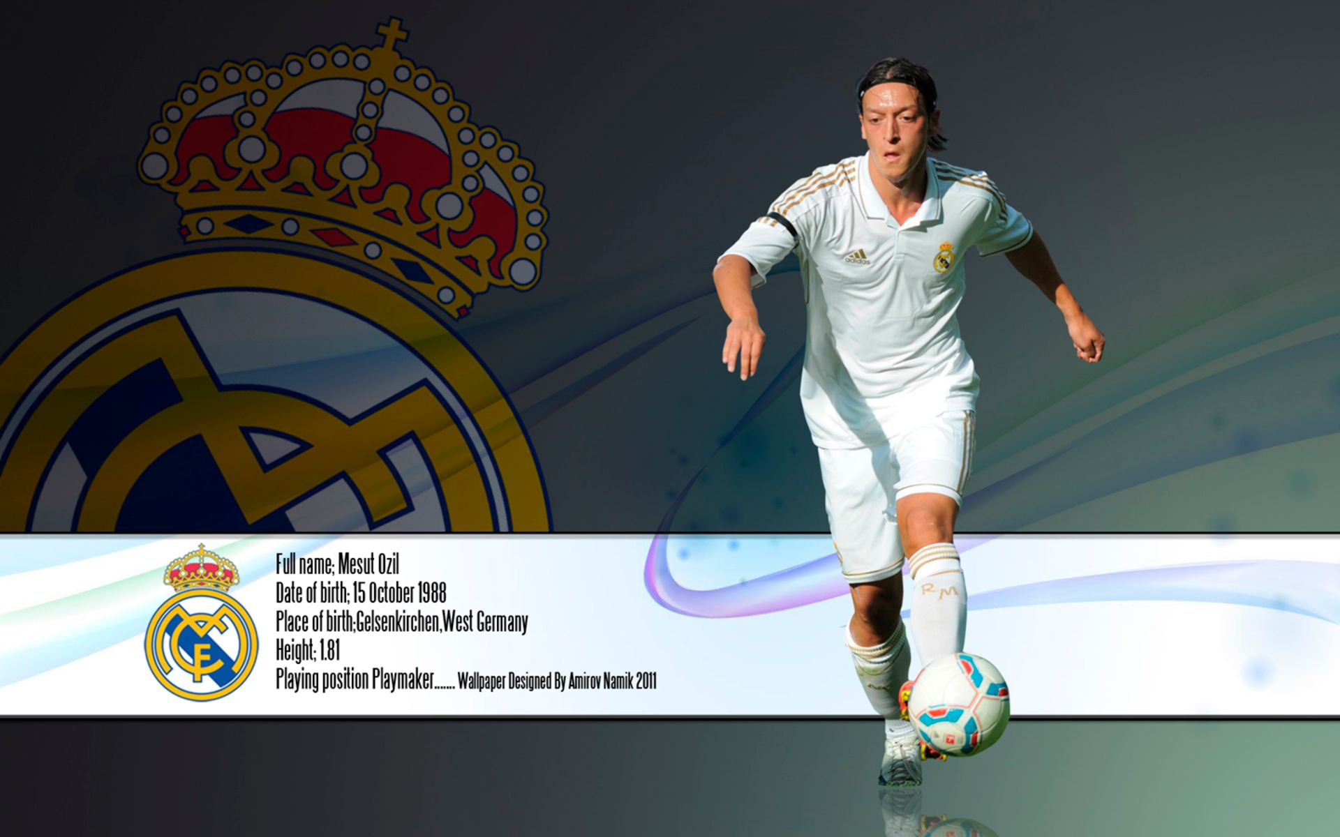 Скачати мобільні шпалери Спорт, Футбол, Месут Озіл, Реал Мадрид C F безкоштовно.